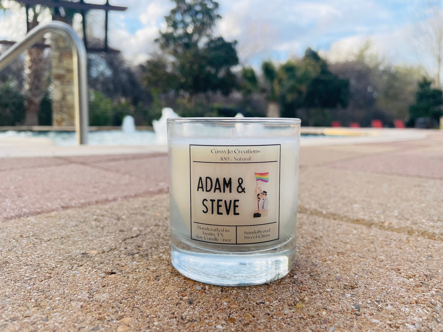 Adam & Steve | All-Natural Beeswax Blend, Gay Love Candle